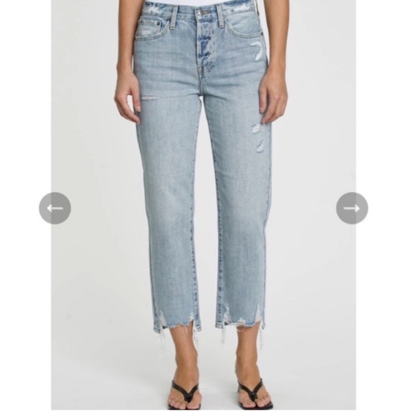 NWT Pistola Charlie Ripped Straight-Leg Jeans in Ruthless sz 31 - Picture 4 of 10